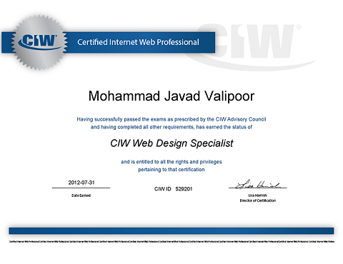 CIW Web Design Specialist